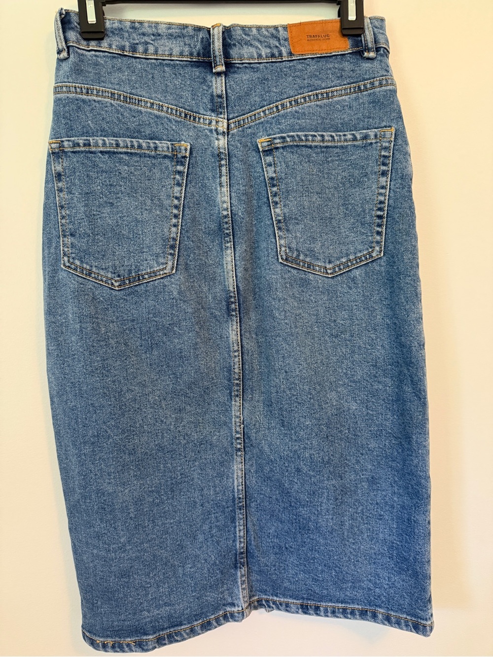 Zara Trafaluc Blue Denim midi Skirt - Picture 3 of 5